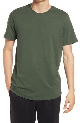 Open Edit Crewneck T-Shirt in Green Ivy