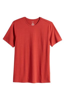 Open Edit Crewneck T-Shirt in Red Karanda