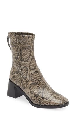 Open Edit Giah Bootie in Natural Snake