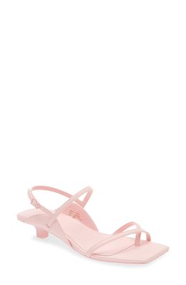 Open Edit Jessie Kitten Heel Sandal in Pink Almond