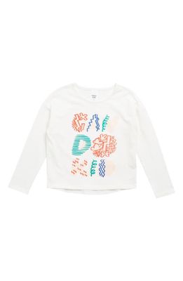 Open Edit Kids' Cotton High/Low Tee in Ivory Cloud Can Do Kid