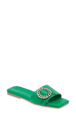 Open Edit Lely Slide Sandal in Green Vibrant
