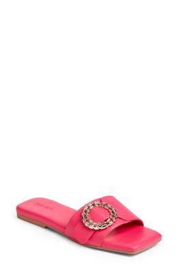 Open Edit Lely Slide Sandal in Pink Rouge