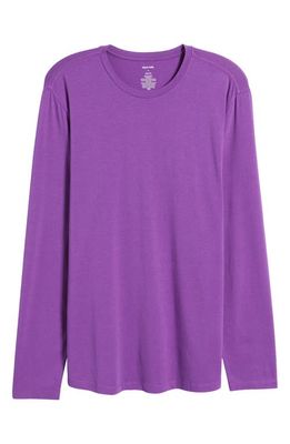 Open Edit Long Sleeve T-Shirt in Purple Amaranth