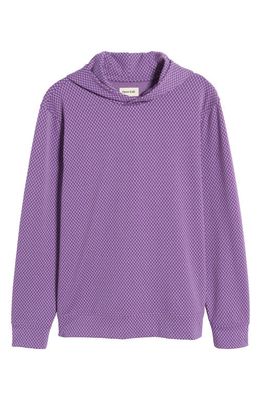 Open Edit Print Pullover Hoodie in Purple Amaranth