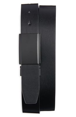 Open Edit Reversible Leather Belt in Black