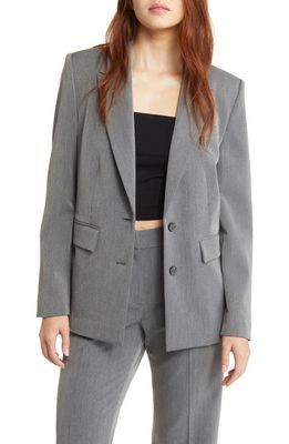 Open Edit Suit Blazer in Grey Heather