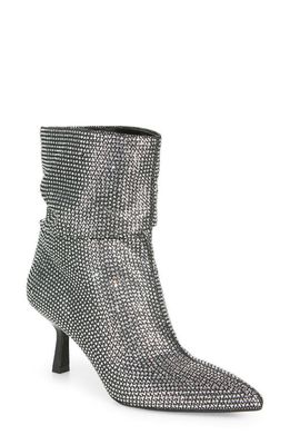 Open Edit Tilly Crystal Embellished Bootie in Silver