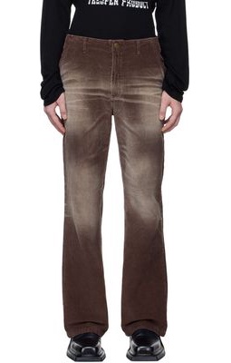 OPEN YY SSENSE Exclusive Brown Trousers