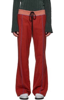 OPEN YY SSENSE Exclusive Red Piping Lounge Pants