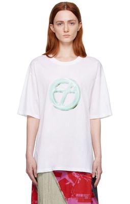 OPEN YY White Printed T-Shirt
