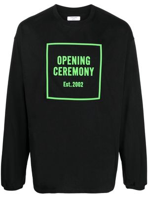 Opening Ceremony 3D box logo crew-neck sweatshirt - Black