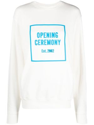 Opening Ceremony 3D box logo relaxed sweatshirt - White