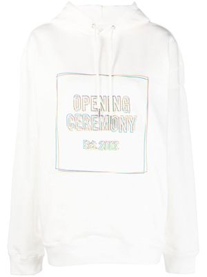 Opening Ceremony box-logo hoodie - White