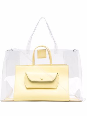 Opening Ceremony Clam transparent tote bag - Yellow