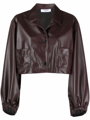 Opening Ceremony cropped button-up jacket - Brown