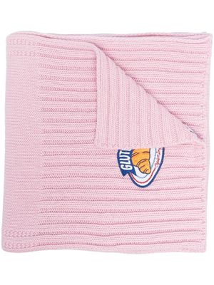 Opening Ceremony embroidered-logo rib-knit scarf - Pink