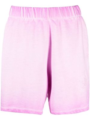 Opening Ceremony embroidered rose track shorts - Pink