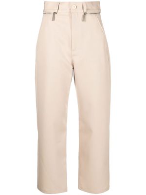 Opening Ceremony high-waist zip-detail trousers - Neutrals