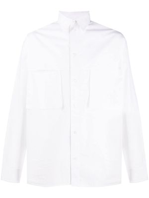 Opening Ceremony logo-embroidered long-sleeved shirt - White