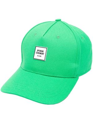 Opening Ceremony logo-patch baseball cap - Green