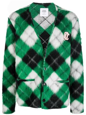 Opening Ceremony logo-patch cardigan - Green