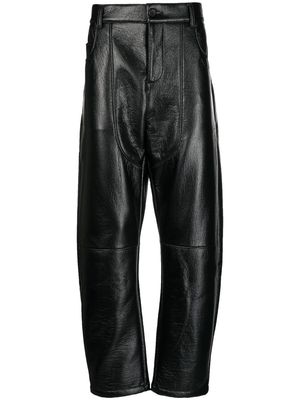 Opening Ceremony pebbled straight-leg trousers - Black