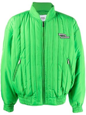 Opening Ceremony quilted bomber jacket - Green