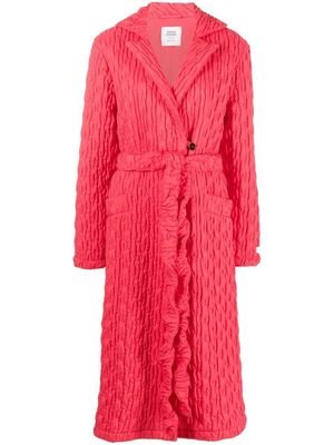 Opening Ceremony quilted long coat - Red