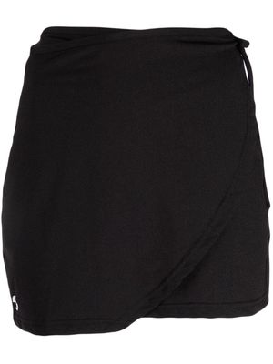 OpéraSPORT wrap-design high-waisted miniskirt - Black