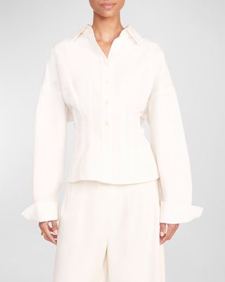 Ophelia Tailored Button-Front Shirt