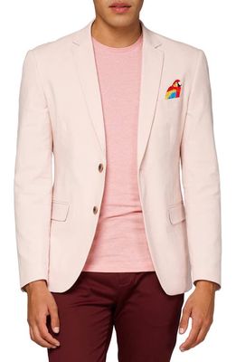 OppoSuits Deluxe Tropical Bird Embroidered Sport Coat in Pink
