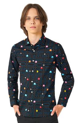 OppoSuits Kids Pac-Man Dress Shirt in Black