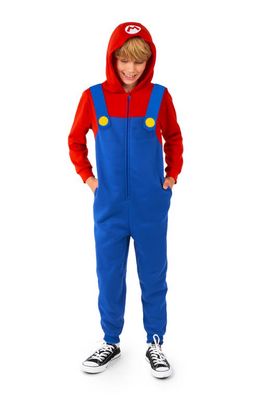 OppoSuits Kids' Super Mario Mario Jumpsuit in Blue