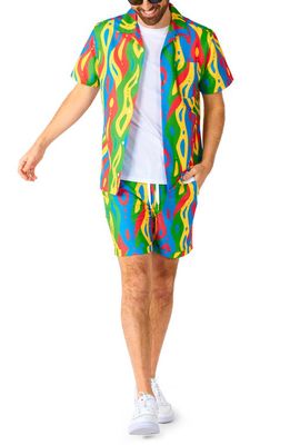 OppoSuits Loopy Lines Camp Shirt & Shorts Set in Miscellaneous