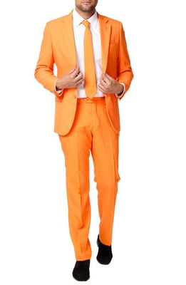 OppoSuits 'The Orange' Trim Fit Two-Piece Suit with Tie