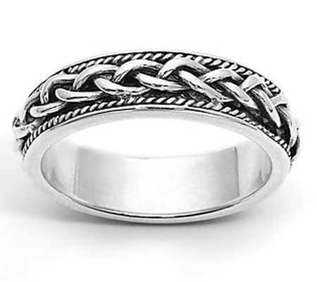 Or Paz Men's Sterling Silver Chain Link Ring