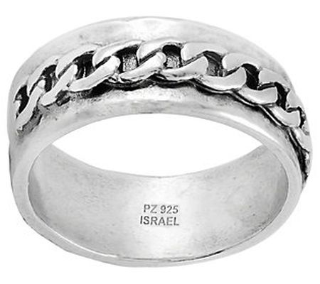 Or Paz Sterling Curb Link Ring