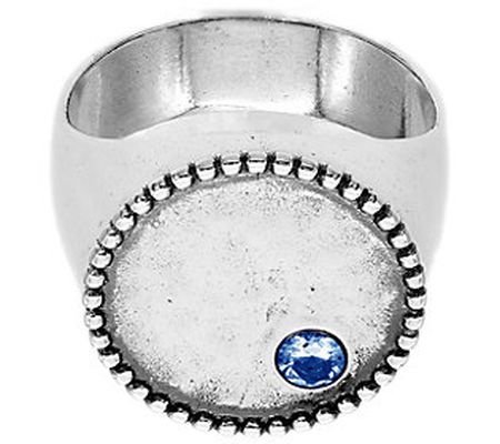Or Paz Sterling Silver Personalized Gemstone Ri ng