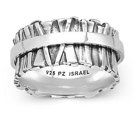 Or Paz Sterling Silver Ruffle Spinner Ring