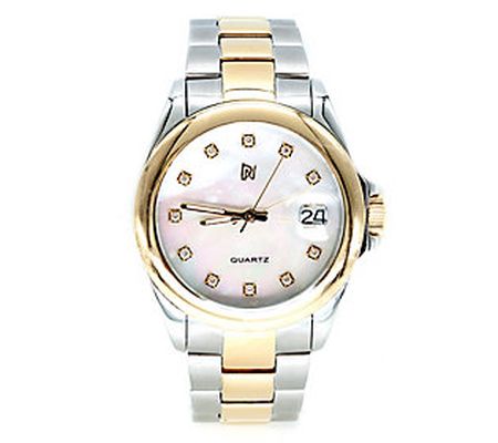 Or Paz Two-Tone Stainless Steel Mother-of-Pearl Watch