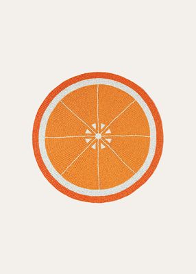 Orange Beaded Placemat