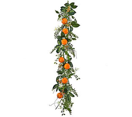 Orange, Blossom, and Berry Garland 48" by Valer ie
