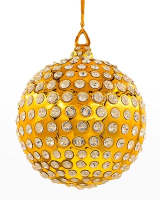 Orbis Gold Globe Ornament