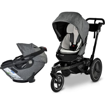 orbit baby® Jog & Ride G5 Car Seat & Stroller Travel System in Melange Grey/Black 