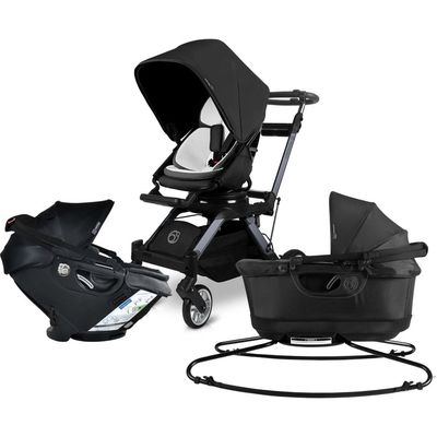 orbit baby® Stroll, Sleep & Ride G5 Car Seat, Bassinet & Stroller Travel System in Black Mer./Titanium 