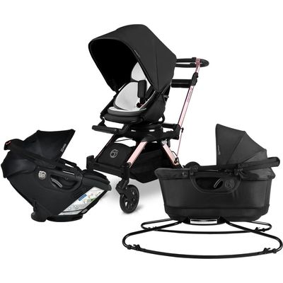 orbit baby® Stroll, Sleep & Ride G5 Car Seat, Bassinet & Stroller Travel System in Rose Gold/Black 