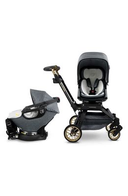 orbit baby Stroll & Ride G5 Car Seat & Stroller Travel System in Grey/Black Luxe