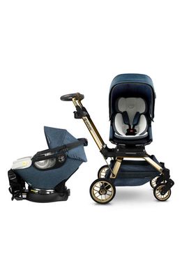 orbit baby Stroll & Ride G5 Car Seat & Stroller Travel System in Navy/Gold