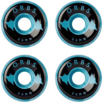 Orbs Blue Specters Skateboard Wheels, 56 mm